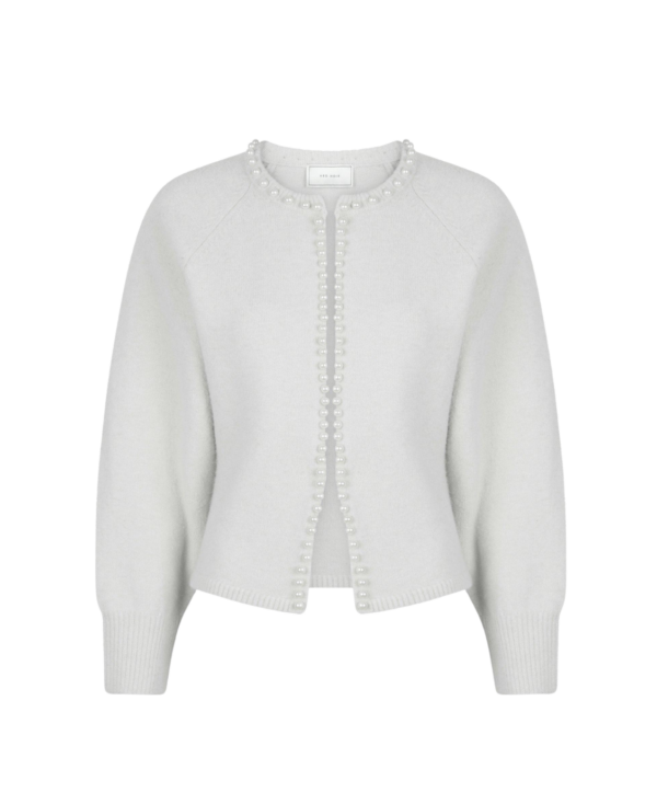 lilly pearl knit cardigan - grijs - Afbeelding 2