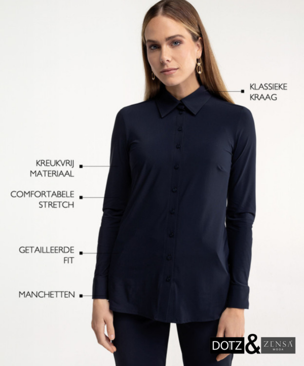 Poppy blouse - donklerblauw - Afbeelding 5