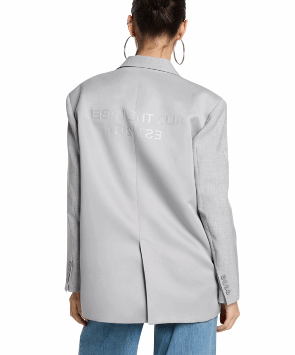 Flowy blazer - grijs - Afbeelding 3