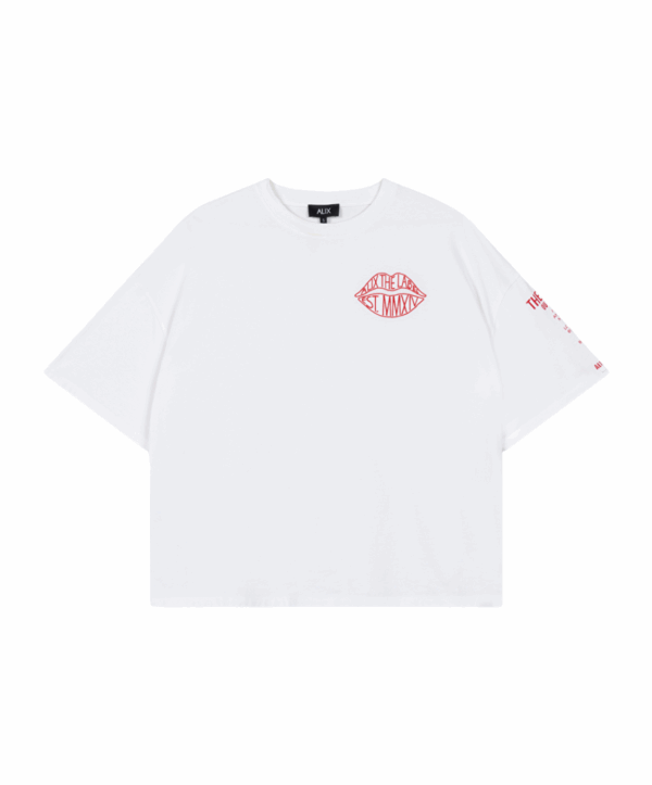 Lips t-shirt -wit - Afbeelding 2