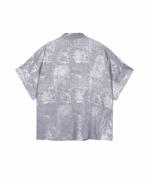 Foil twill blouse - zilver - Afbeelding 4
