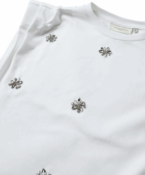 Cm muse t-shirt rhinestone - wit - Afbeelding 3