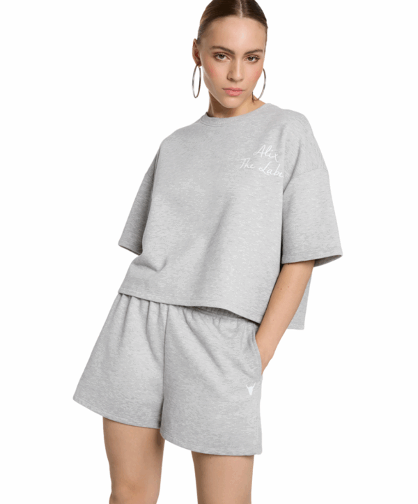 Sweat t-shirt - grijs - Afbeelding 4
