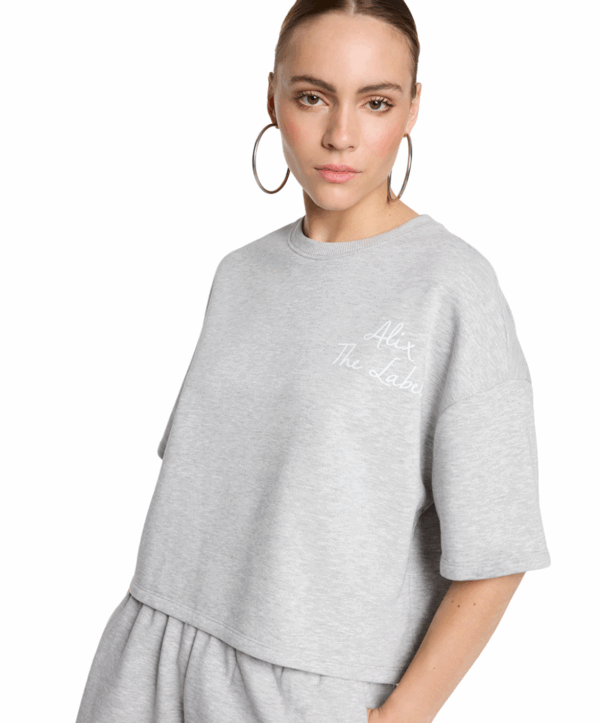 Sweat t-shirt - grijs
