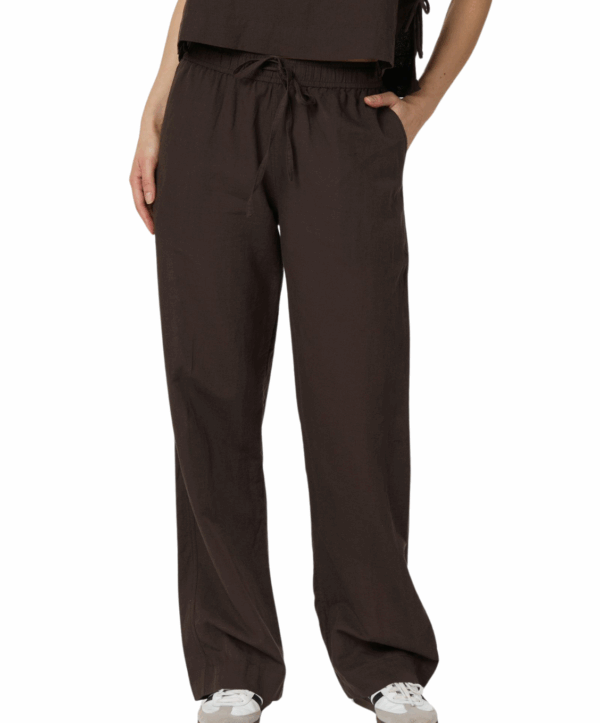 Sonar linen broek - bruin