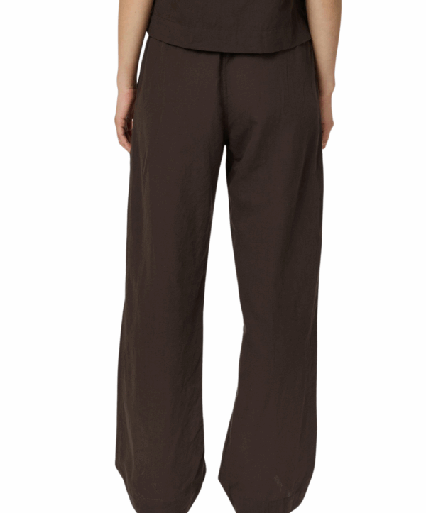 Sonar linen broek - bruin - Afbeelding 4