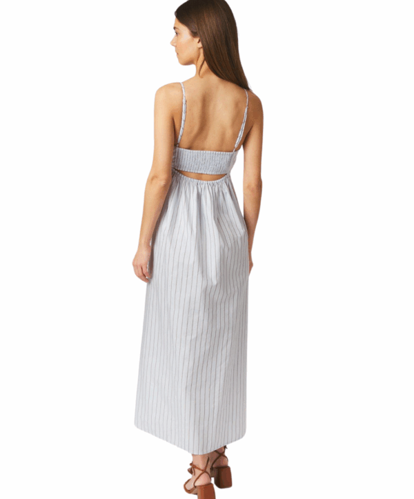 Savani stripe jurk - blauw - Afbeelding 2