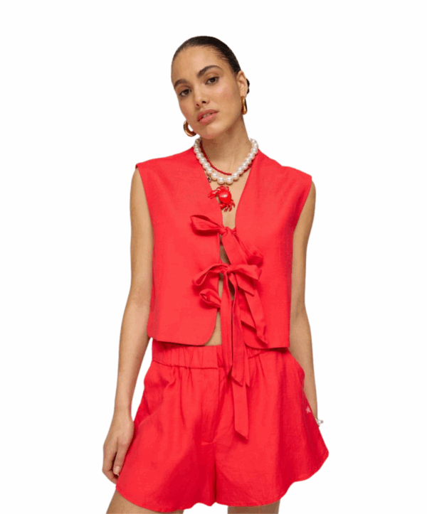 Shelby gilet - rood - Afbeelding 2