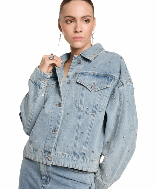 Embellished denim jack - jeans