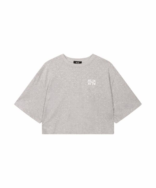 Studded t-shirt - grijs - Afbeelding 2