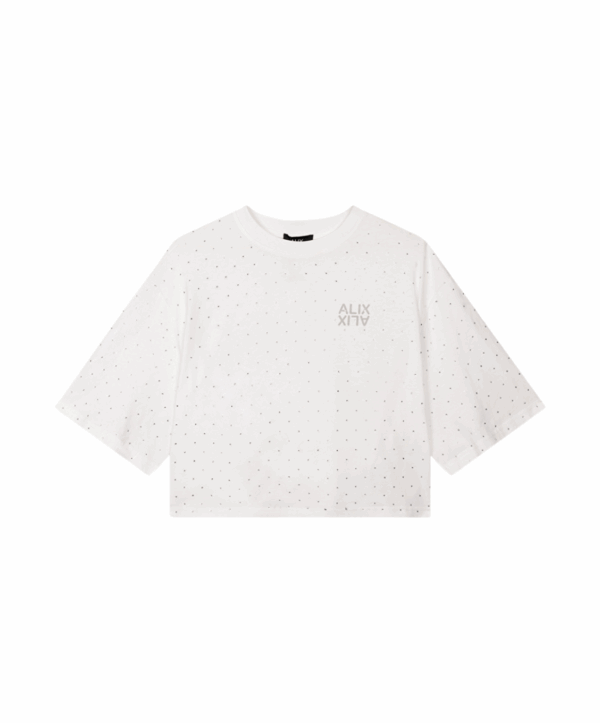 Studded t-shirt - wit - Afbeelding 2