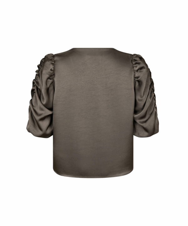 Elba sateen blouse - grijs - Afbeelding 3