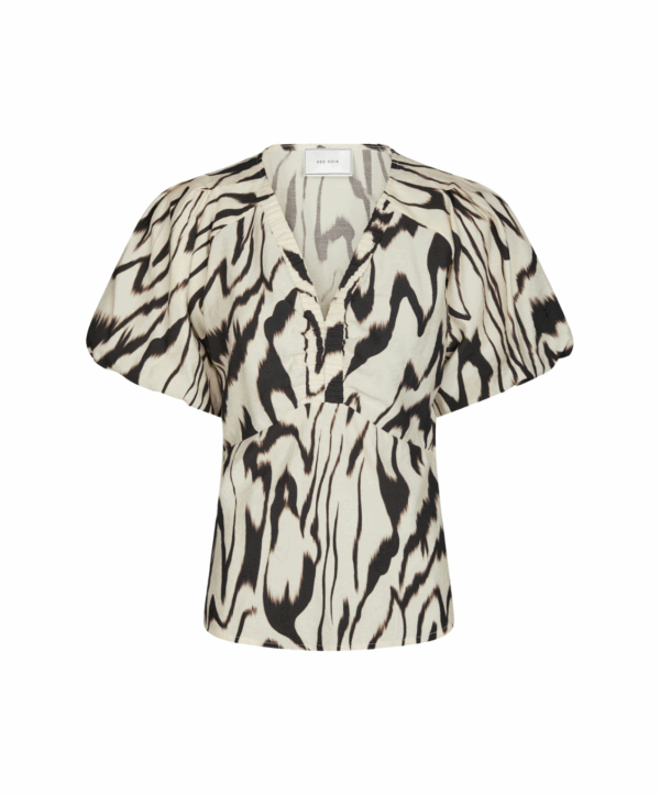 Irina zag top - print