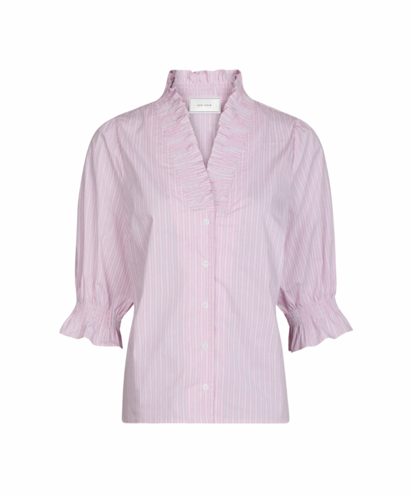 Briony twin stripes blouse - rose