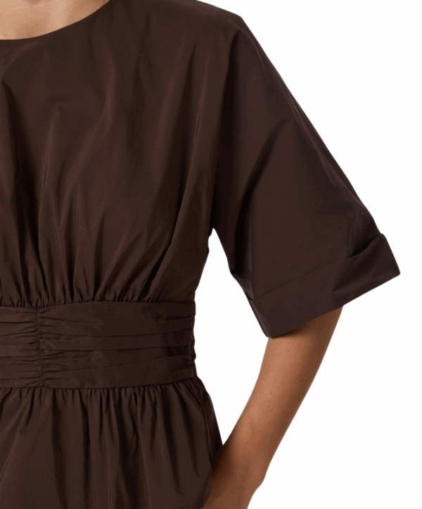 Annegret poplin blouse - bruin - Afbeelding 5