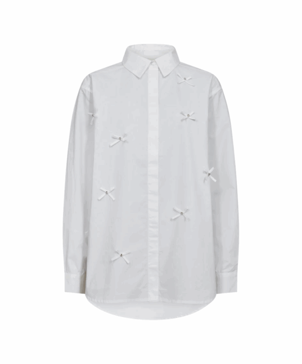 Cm vatan bow blouse - wit