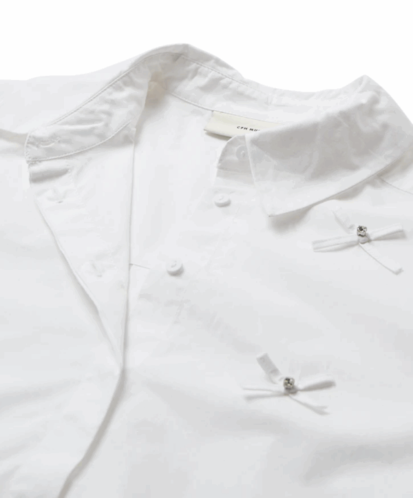 Cm vatan bow blouse - wit - Afbeelding 2