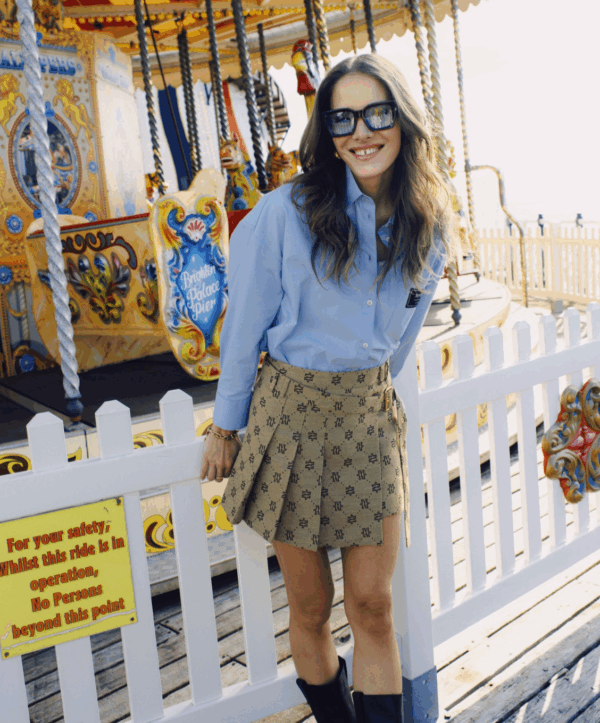 Isadee skort - beige/print - Afbeelding 5