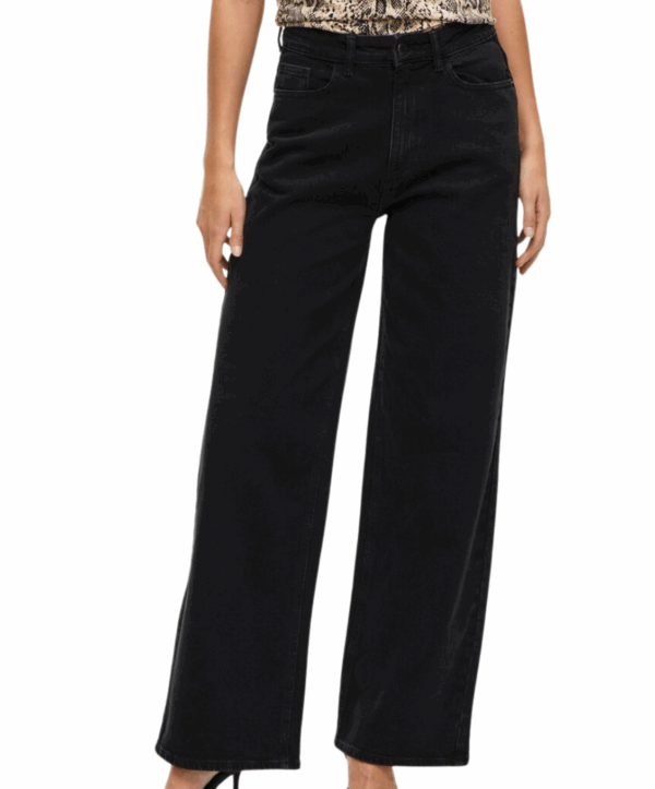 Vifreya HW jeans - zwart