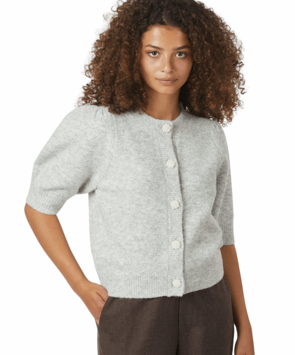 Trudy knit cardigan - grijs - Afbeelding 2