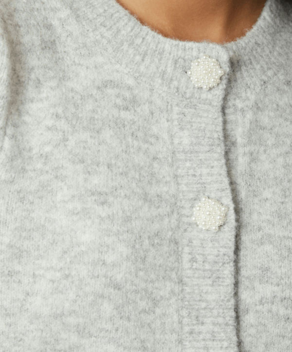 Trudy knit cardigan - grijs - Afbeelding 4