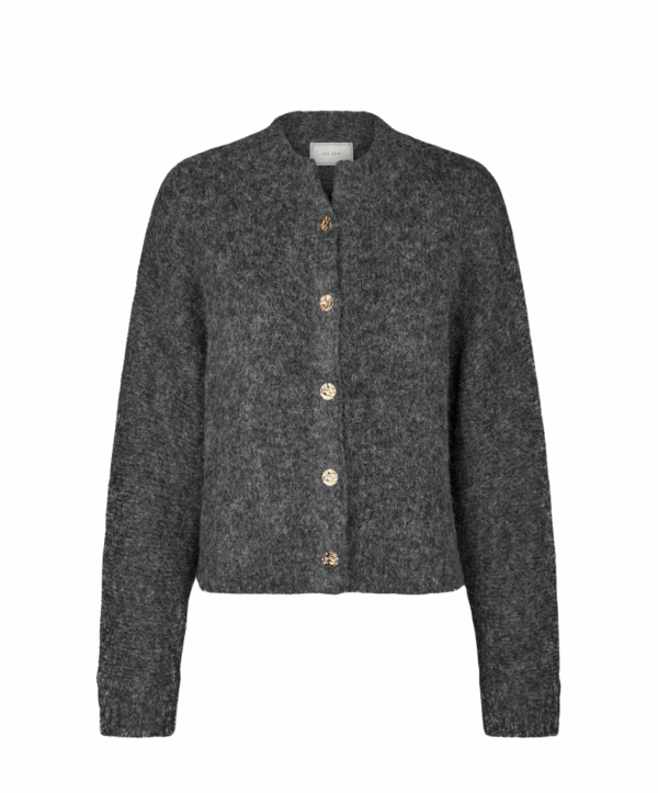 Taura fluffy cardigan - grijs