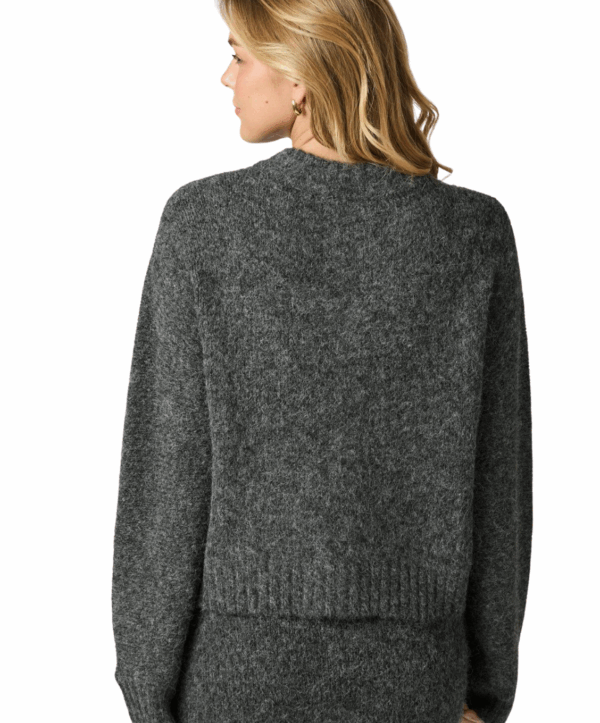 Taura fluffy cardigan - grijs - Afbeelding 3