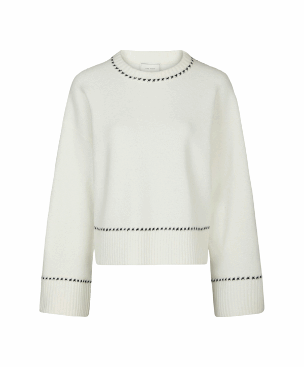 Roeme stitch trui - offwhite