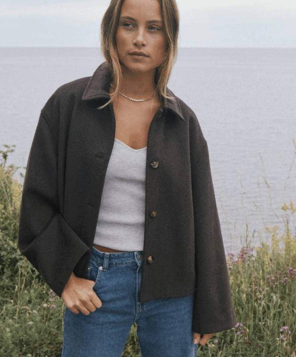 Hamra wool jack - bruin - Afbeelding 6