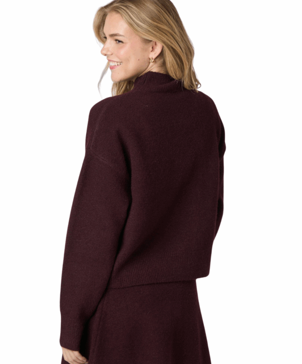Paulina knit trui - bordeaux - Afbeelding 3