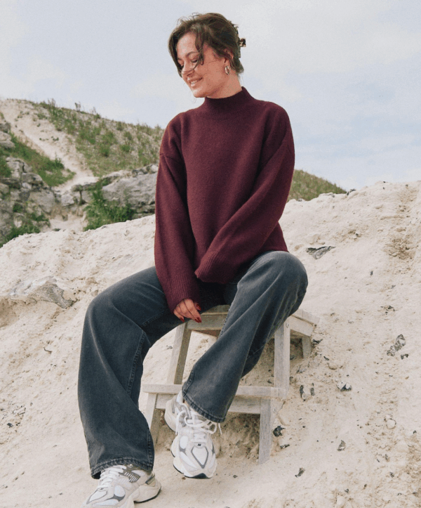 Paulina knit trui - bordeaux - Afbeelding 6