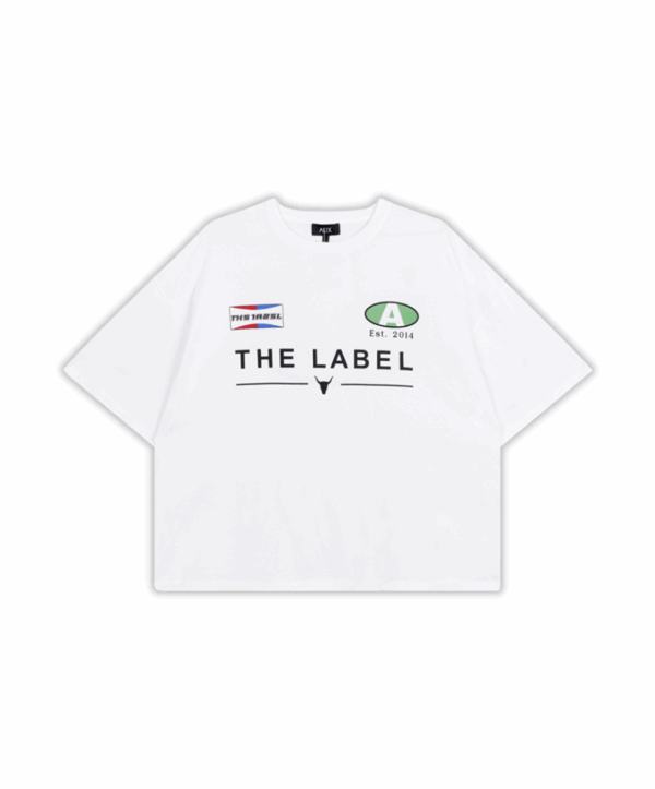 Racer t-shirt - wit - Afbeelding 4