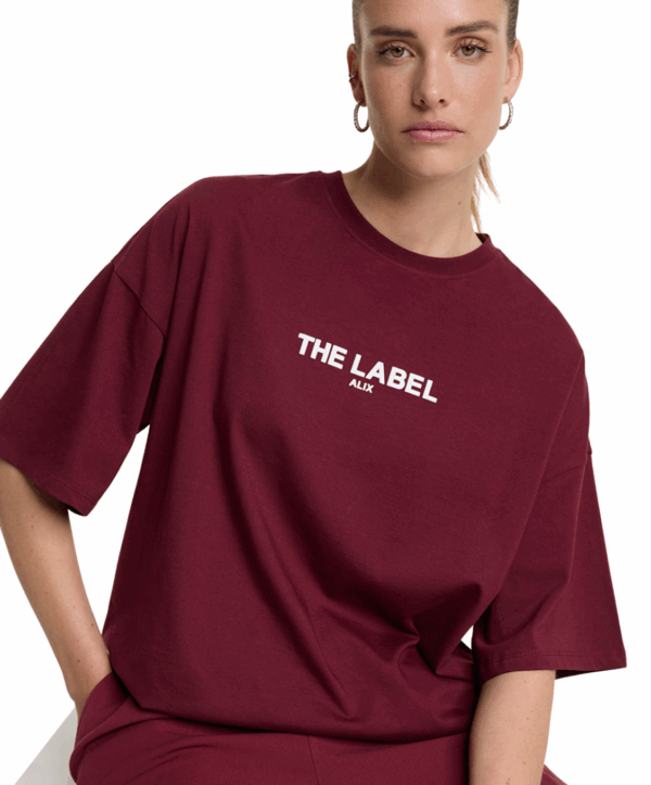 Basic the label shirt - rood