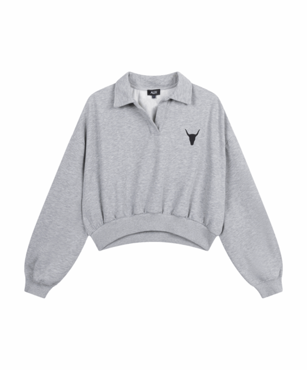 Polo sweater - grijs - Afbeelding 3