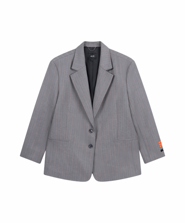 Classy granddad blazer - grijs - Afbeelding 2