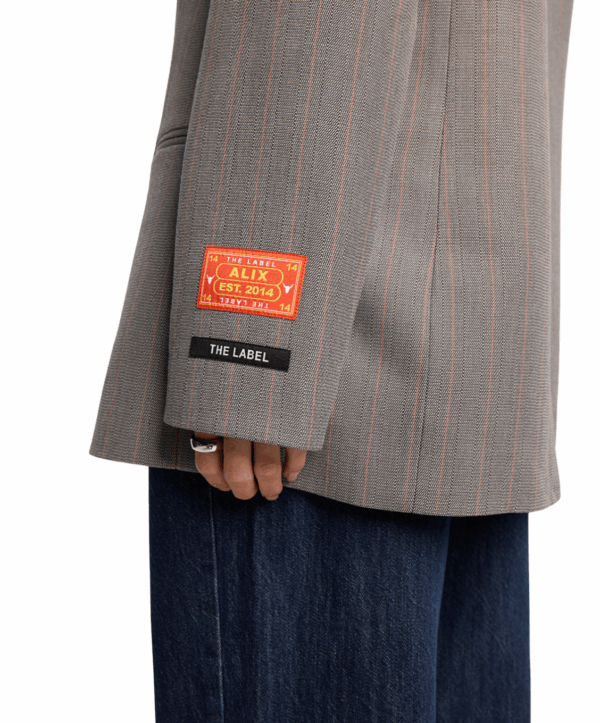 Classy granddad blazer - grijs - Afbeelding 4