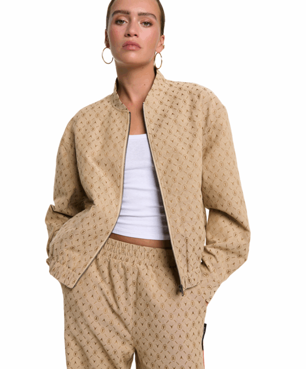 Logo jacket - bruin/print - Afbeelding 3