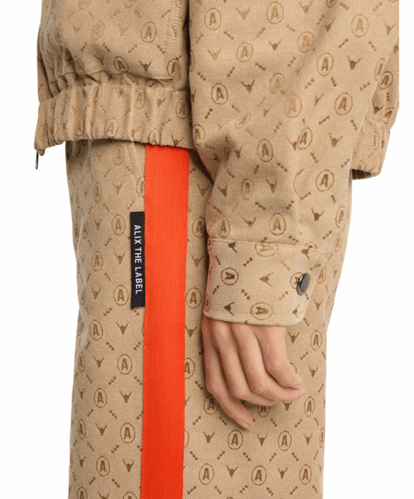 Logo pants - bruin/print - Afbeelding 2