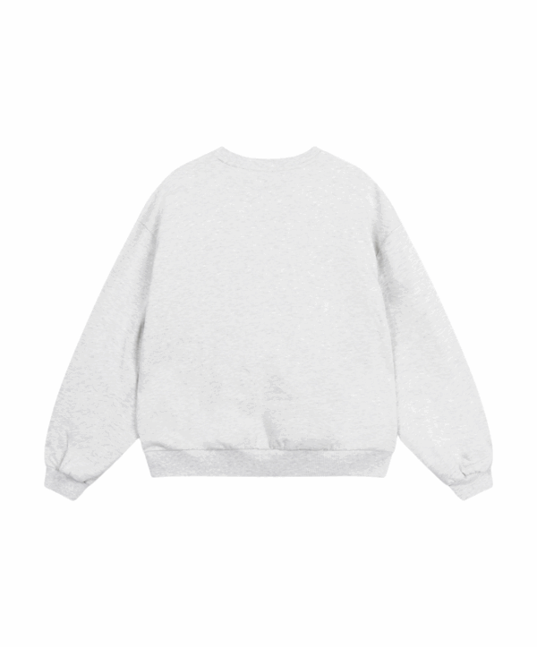 Text patches sweater - grijs - Afbeelding 3