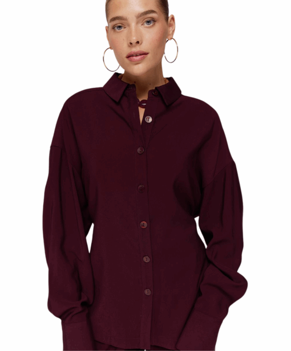 Helena blouse - dark fudge