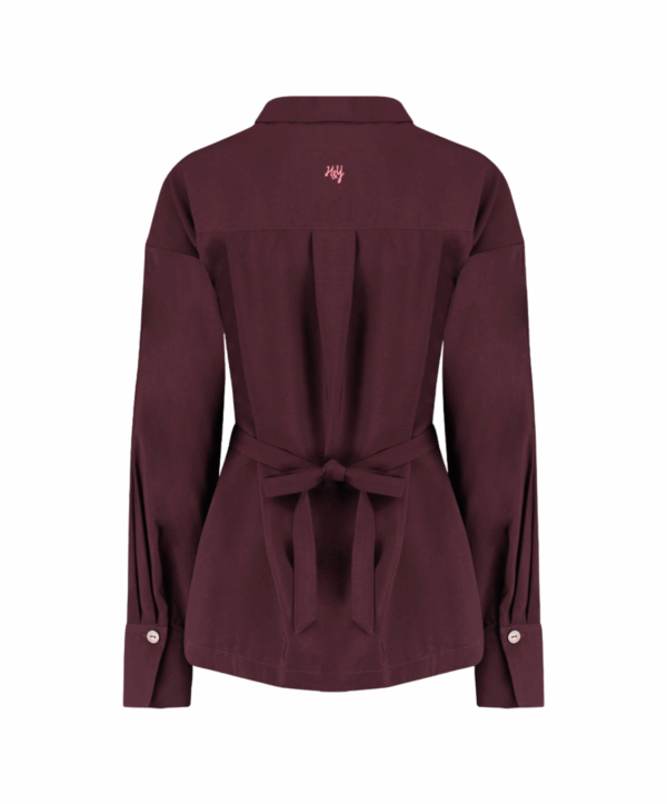 Helena blouse - dark fudge - Afbeelding 6