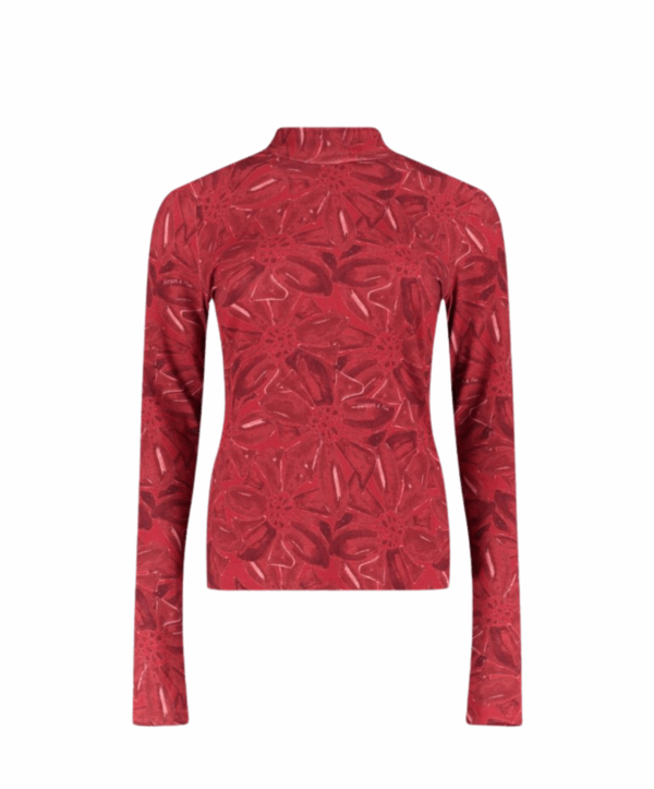 Jane longsleeve - rood print