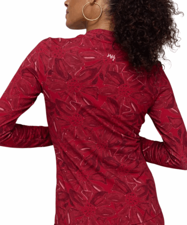 Jane longsleeve - rood print - Afbeelding 3
