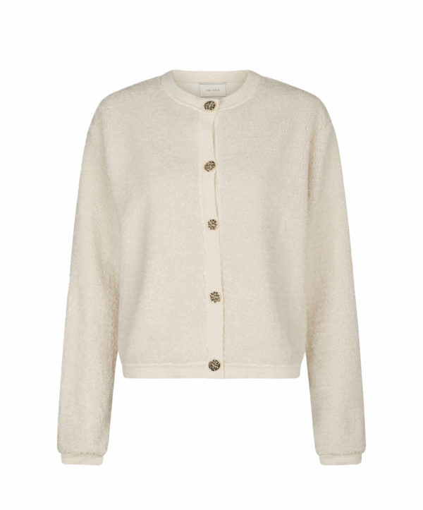 Limo fluffy cardigan - beige