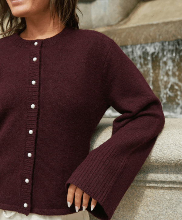 Mixie cardigan - wine - Afbeelding 2