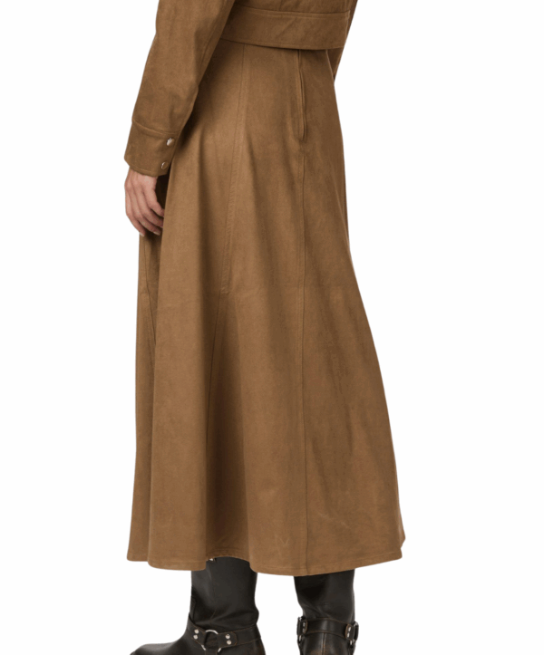 Raya suede rok - camel - Afbeelding 4