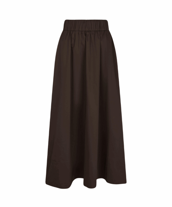 Yara poplin skirt - bruin - Afbeelding 5