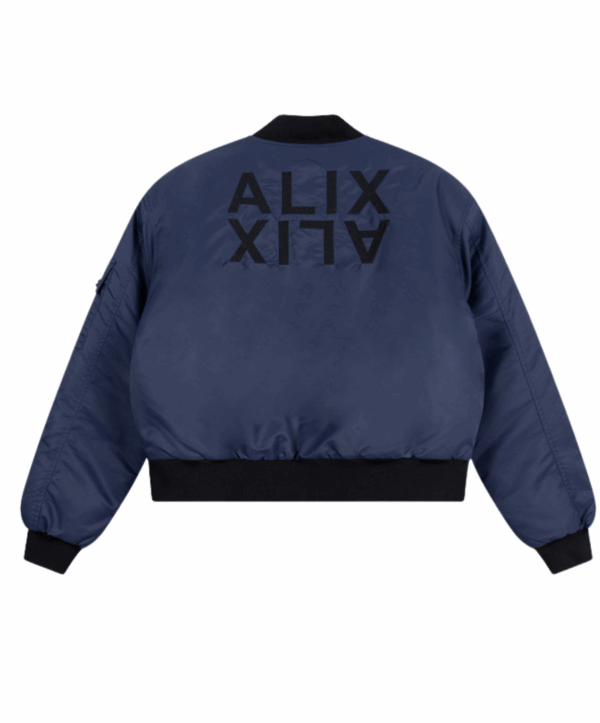 Heavy nylon bomber - blauw - Afbeelding 5