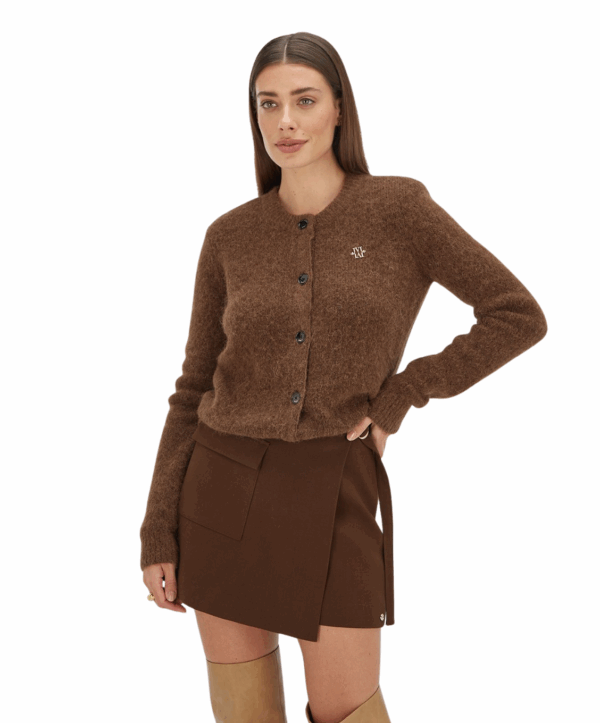 PAULINE straight fit vest - bruin - Afbeelding 2