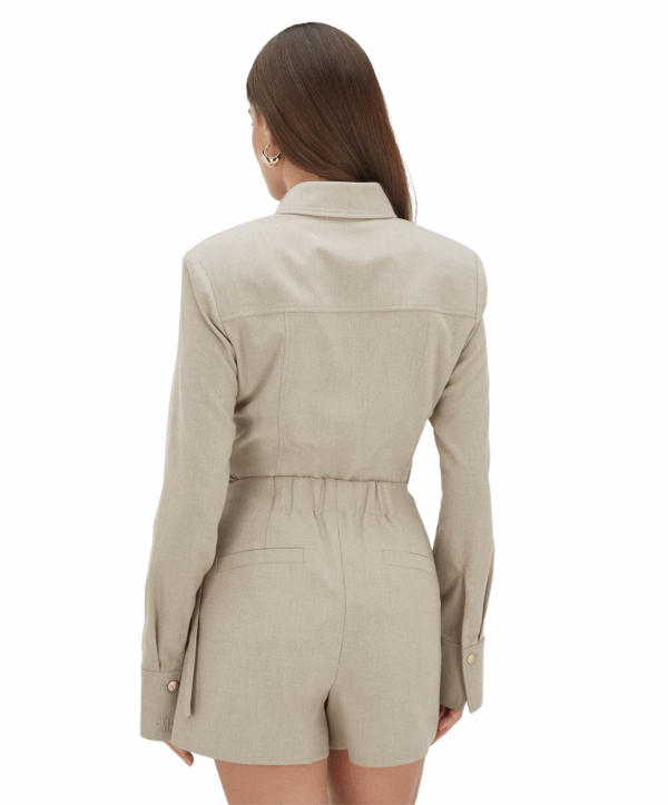 AVA fitted blouse - grijs - Afbeelding 4